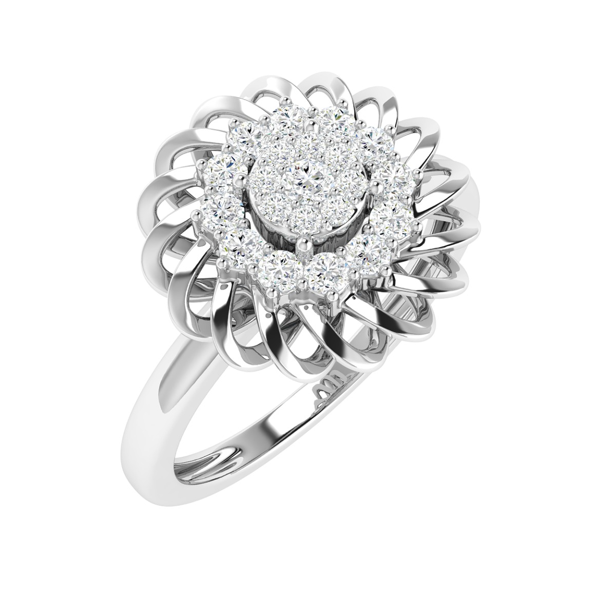 18K Gold Aura Ring with Diamonds