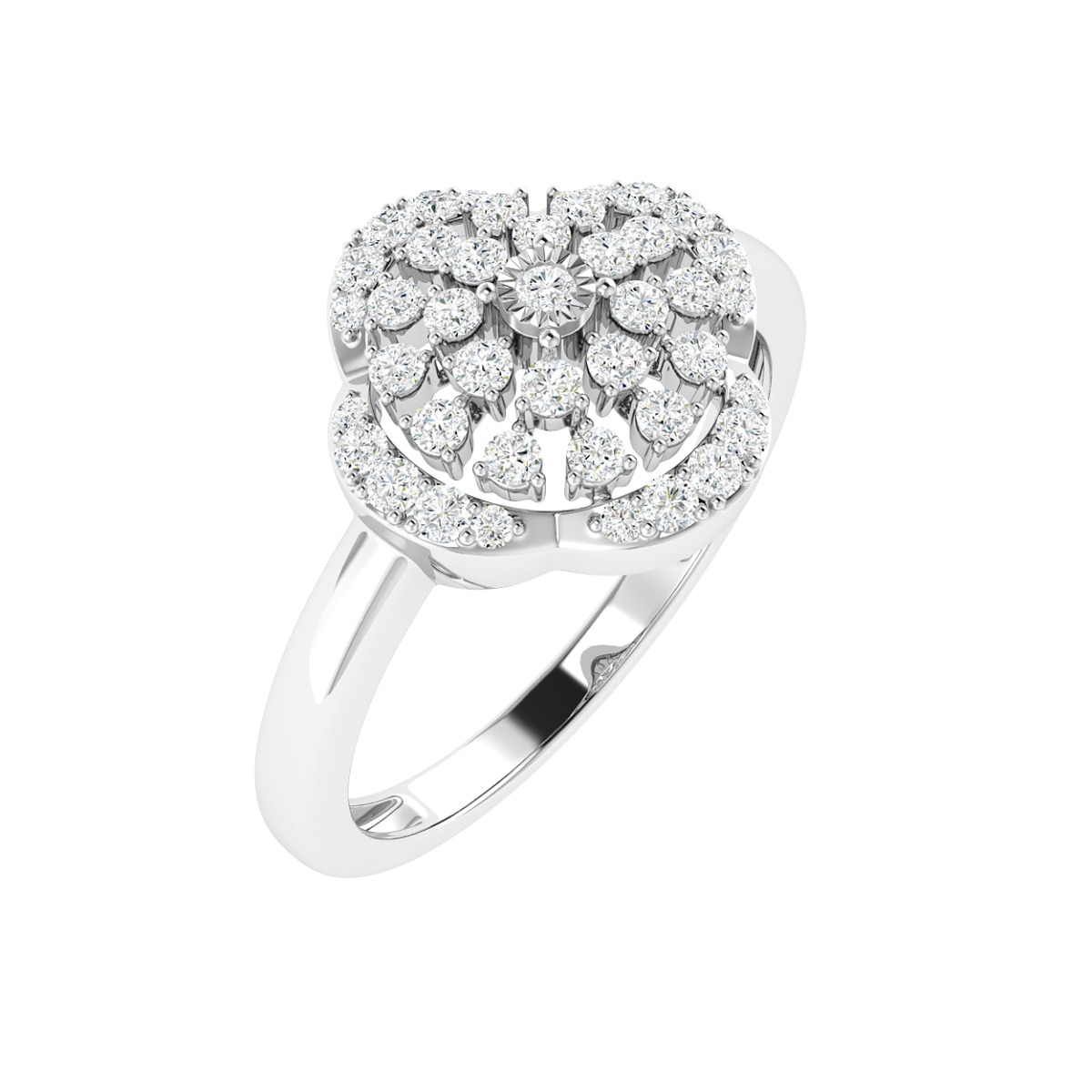 18K Gold Fiora Ring with Diamonds