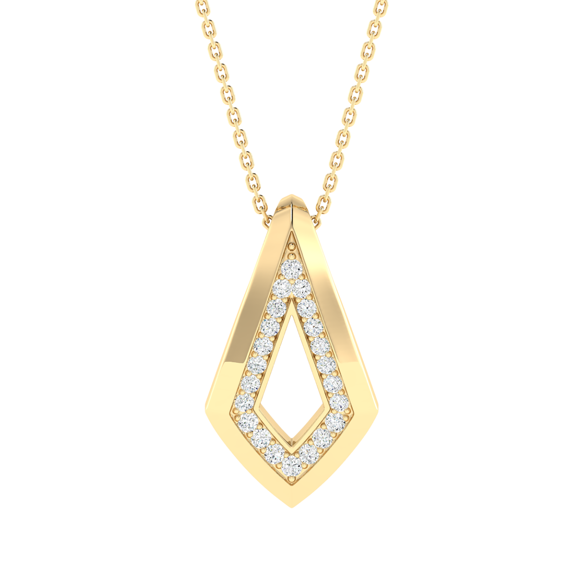 18K Gold Royal Serpent Pendant With Diamonds